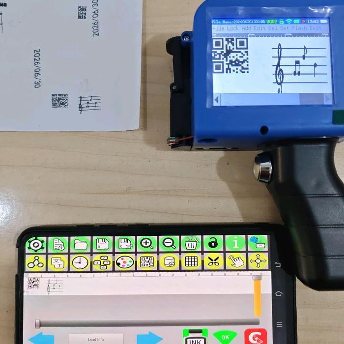 Alat Tembak Print Inkjet Technology Layar Sentuh Digital Printer Inkjet Gun + APK Wifi