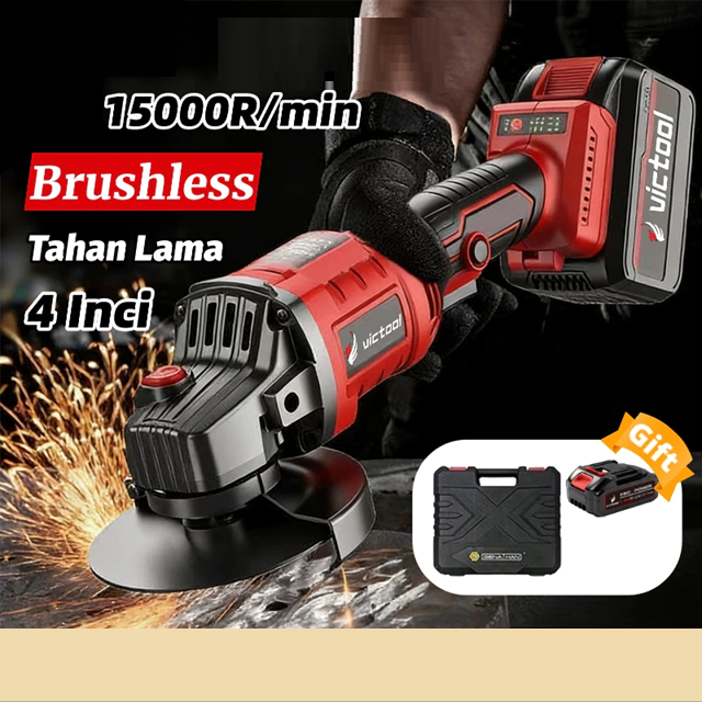 Mesin Gerinda Baterai Brushless / Gurinda Cordless Rechargeable Brushless / Alat Gerinda Cas