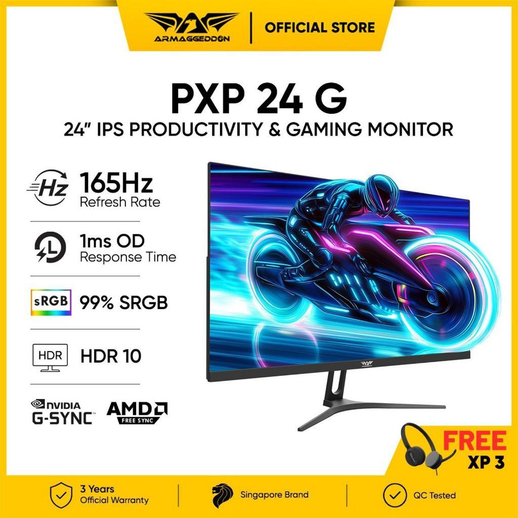 Armaggeddon Monitor Gaming 24 Inch FHD 165Hz IPS 1ms PXP 24G Black | Garansi 3 Tahun