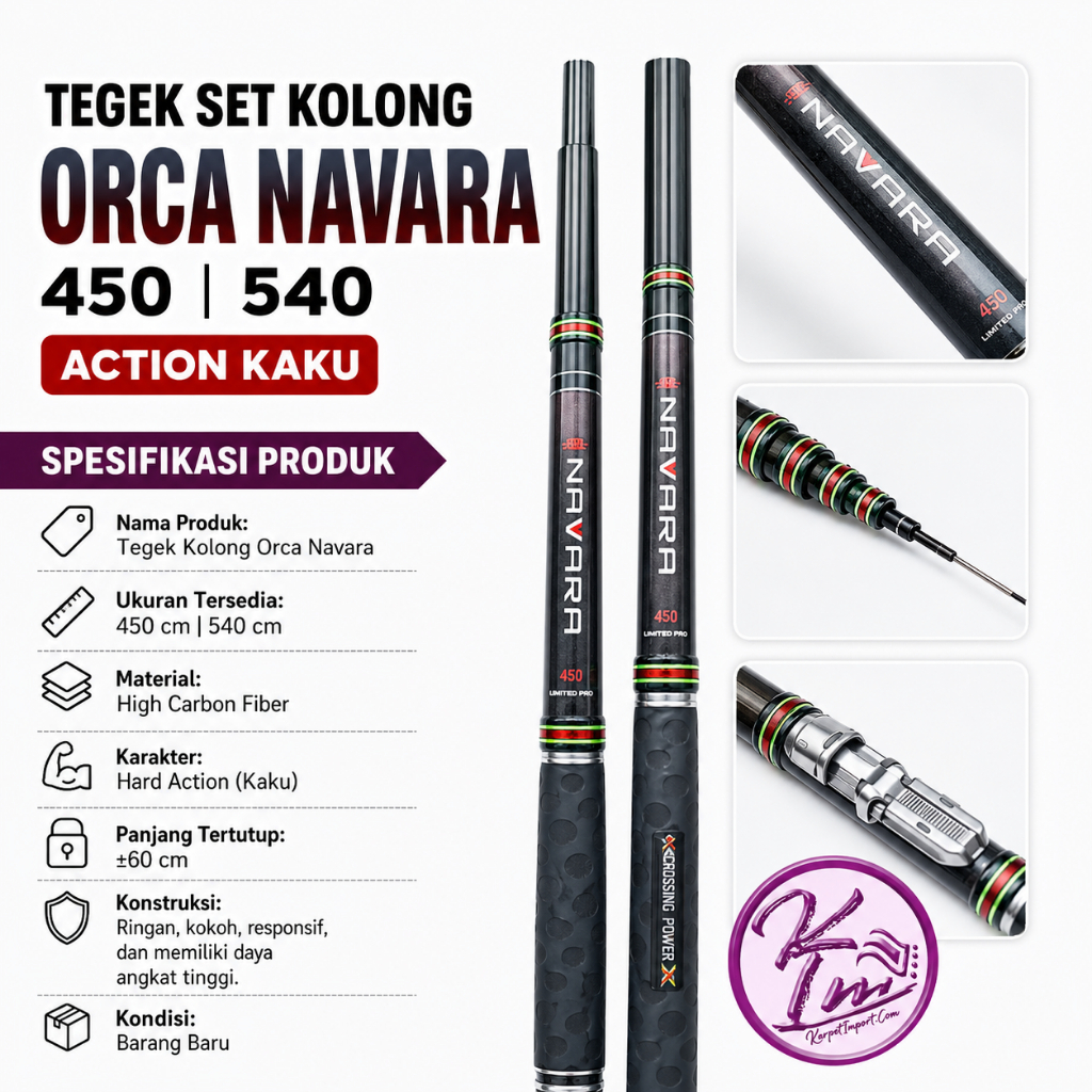 TEGEK SET KOLONG ORCA NAVARA 450 540 ACTION KAKU