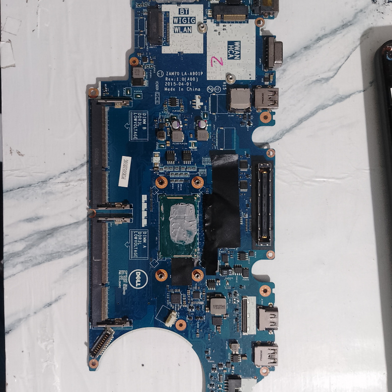 Motherboard mobo Dell Latitude E5450 Core i5 - NORMAL - SEHAT - BEKAS