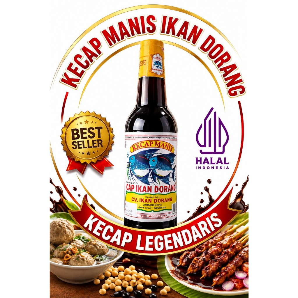 Kecap Manis Cap Ikan Dorang 300 ml
