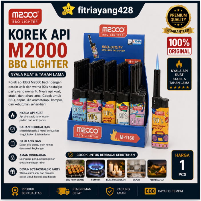 Bisa COD Korek Api M2000 BQQ LIGHTER