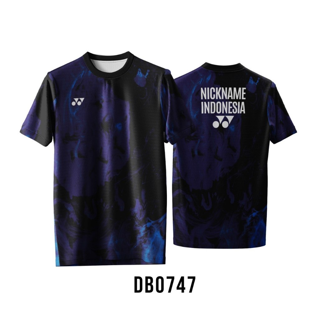 Kaos Jersey Badminton Custom Nama Nomor | Baju Badminton Pria Wanita | Free Desain
