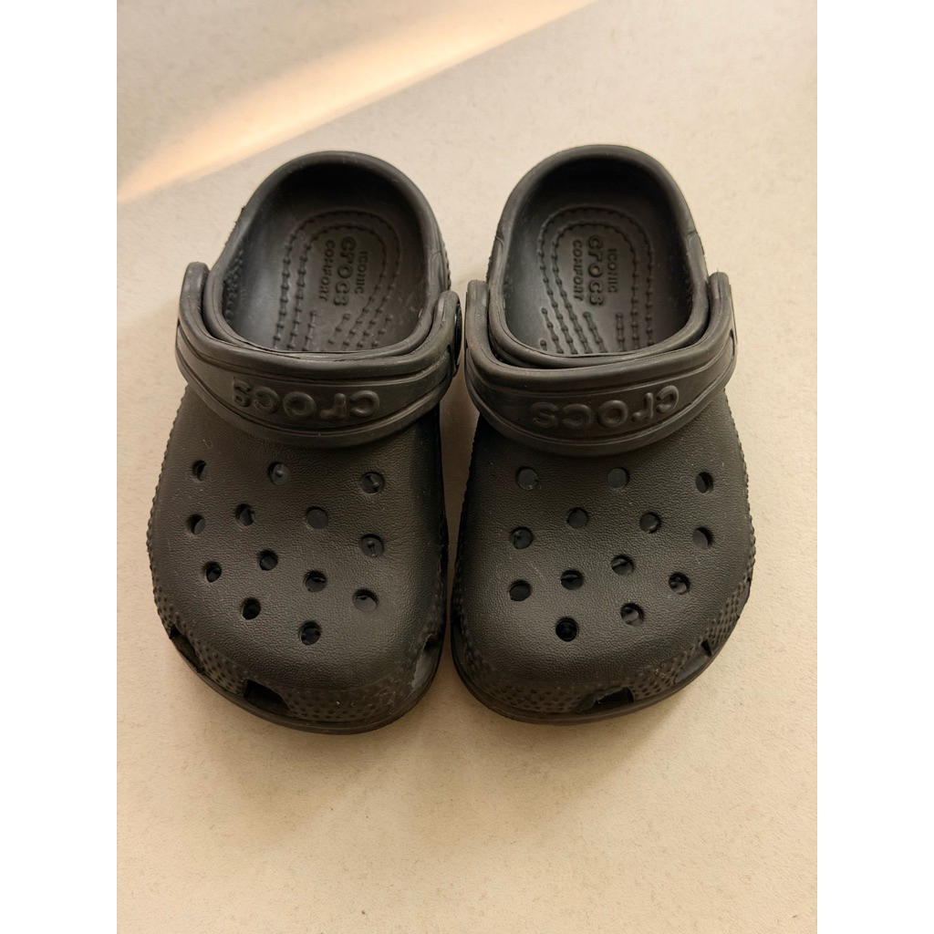 crocs baby kids preloved hitam