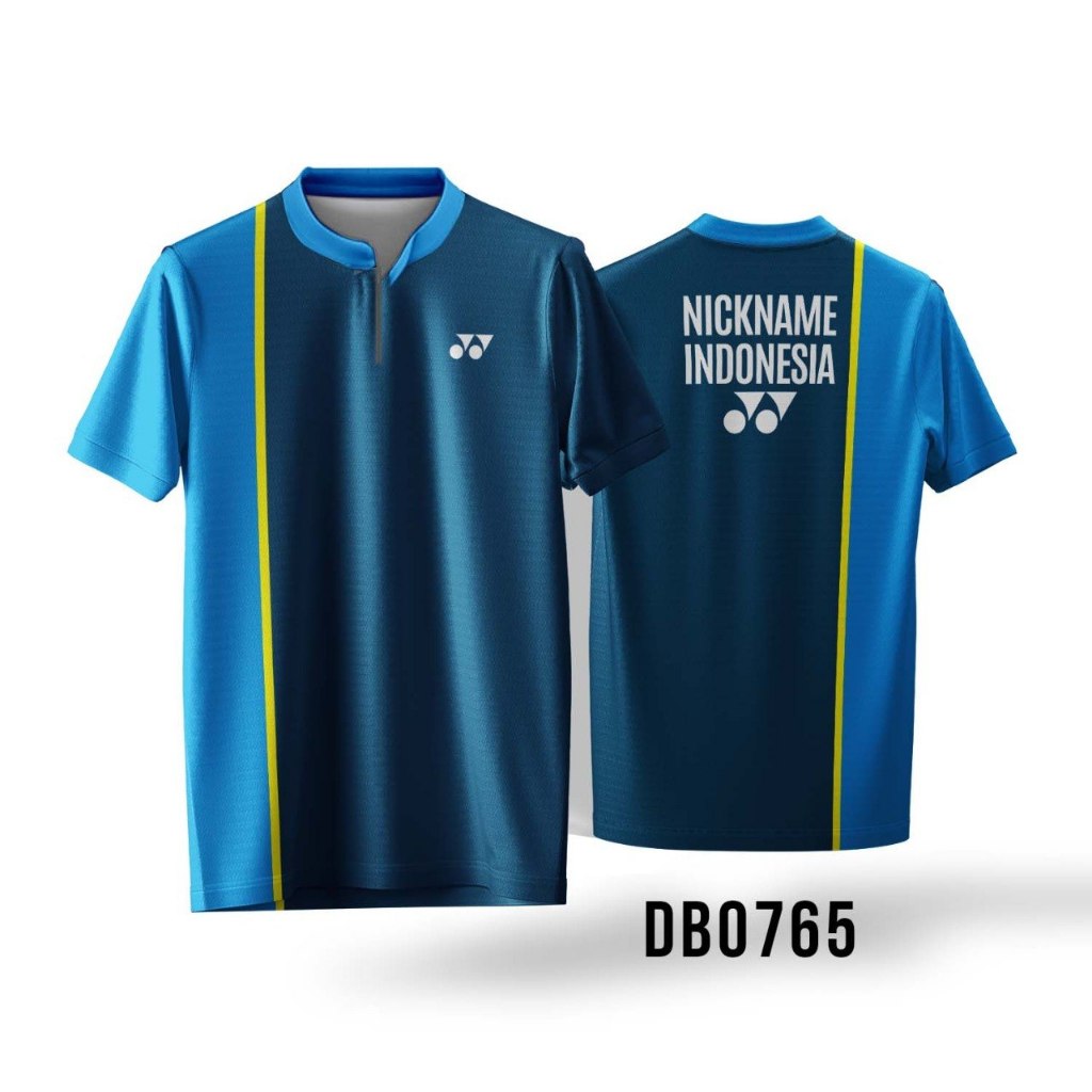 Kaos Jersey Badminton Custom Nama Nomor | Baju Badminton Pria Wanita | Free Desain
