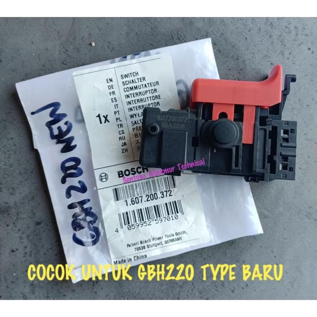 BOSCH GBH 2-18 RE / 2-20 DRE / GBH220 NEW Switch Saklar On Off Bor Rotary Hammer GBH218RE GBH218 GBH