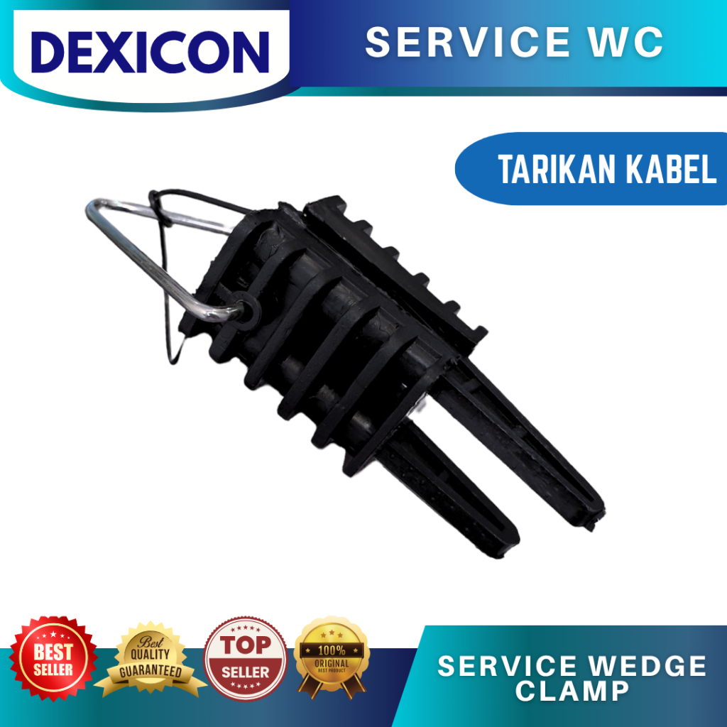 SERVICE WEDGE CLAMP TARIKAN KLEM KABEL PLN /KABEL SR / STRAINT KLEM TWISTED WARNA HITAM HIGH QUALITY
