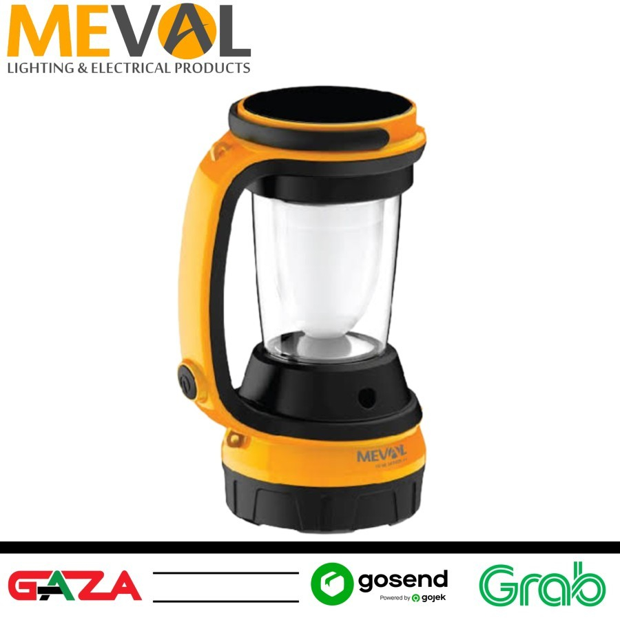 Lampu Emergency / Camping Lamp 24 LED + Torch LED 3W Panel Surya MEVAL