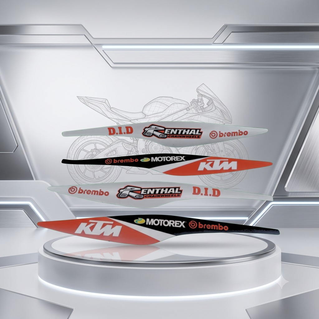 STIKER SWING ARM REPLIKA KTM250 BAHAN BERKUALITAS PNP KLX CRF