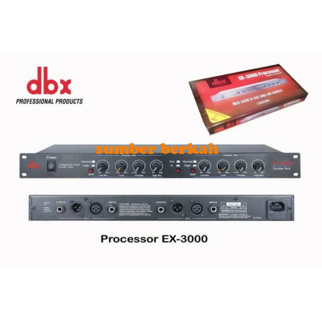 Processor Dbx Ex3000 Audio Processor Ex 3000 Ex3000