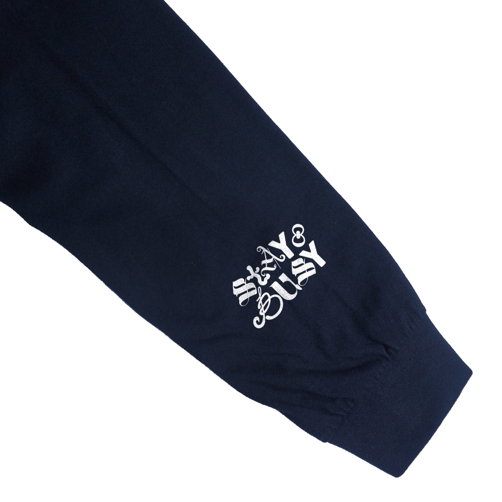 Troy Company Longsleeve T-Shirt Navy Funk - Kaos Pria Lengan Panjang Biru Navy LSD 3679