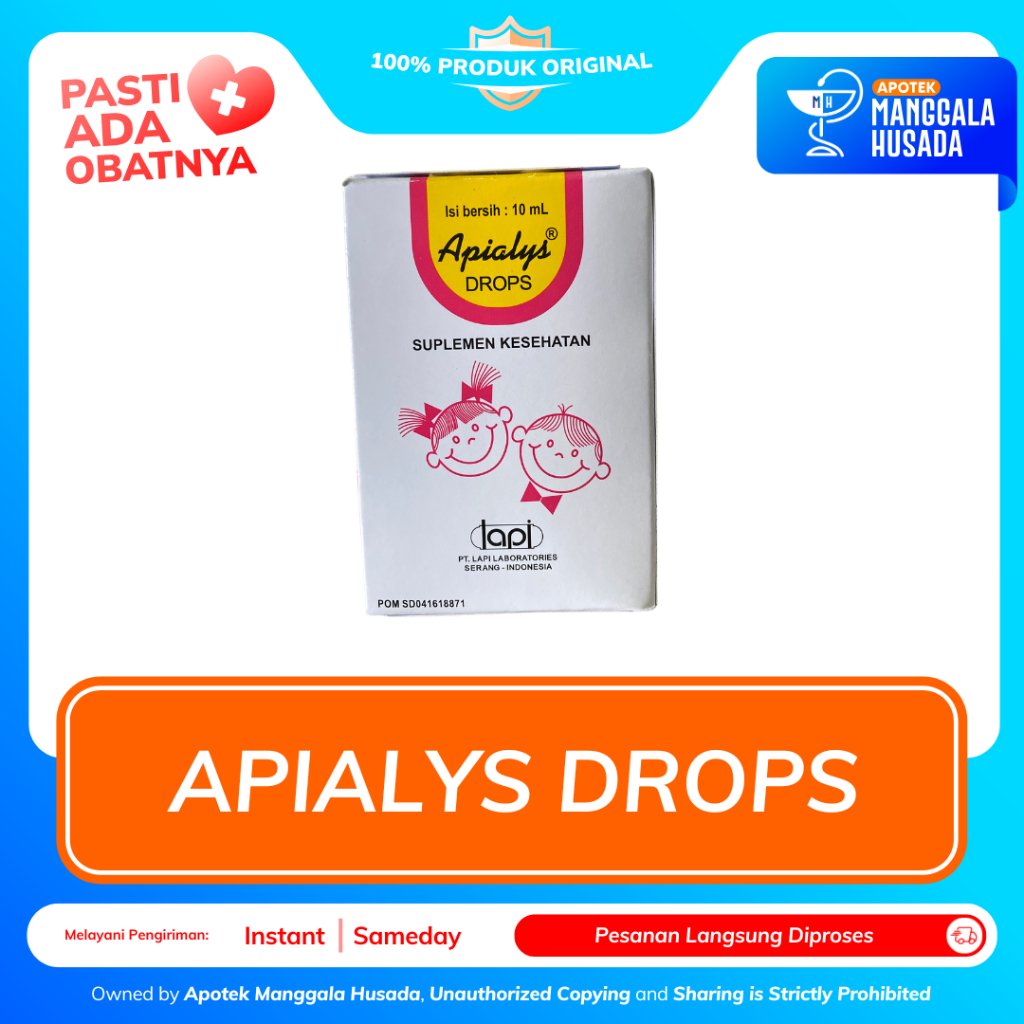 APIALYS DROPS 10 ML SUPLEMEN MAKANAN BAYI DAN ANAK