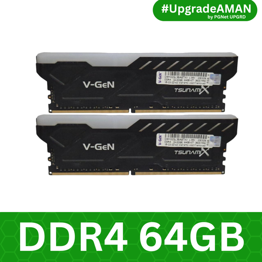 V-GeN TsunamiX DDR4 64GB (2x32GB) 3600MHz RGB | RAM PC Komputer
