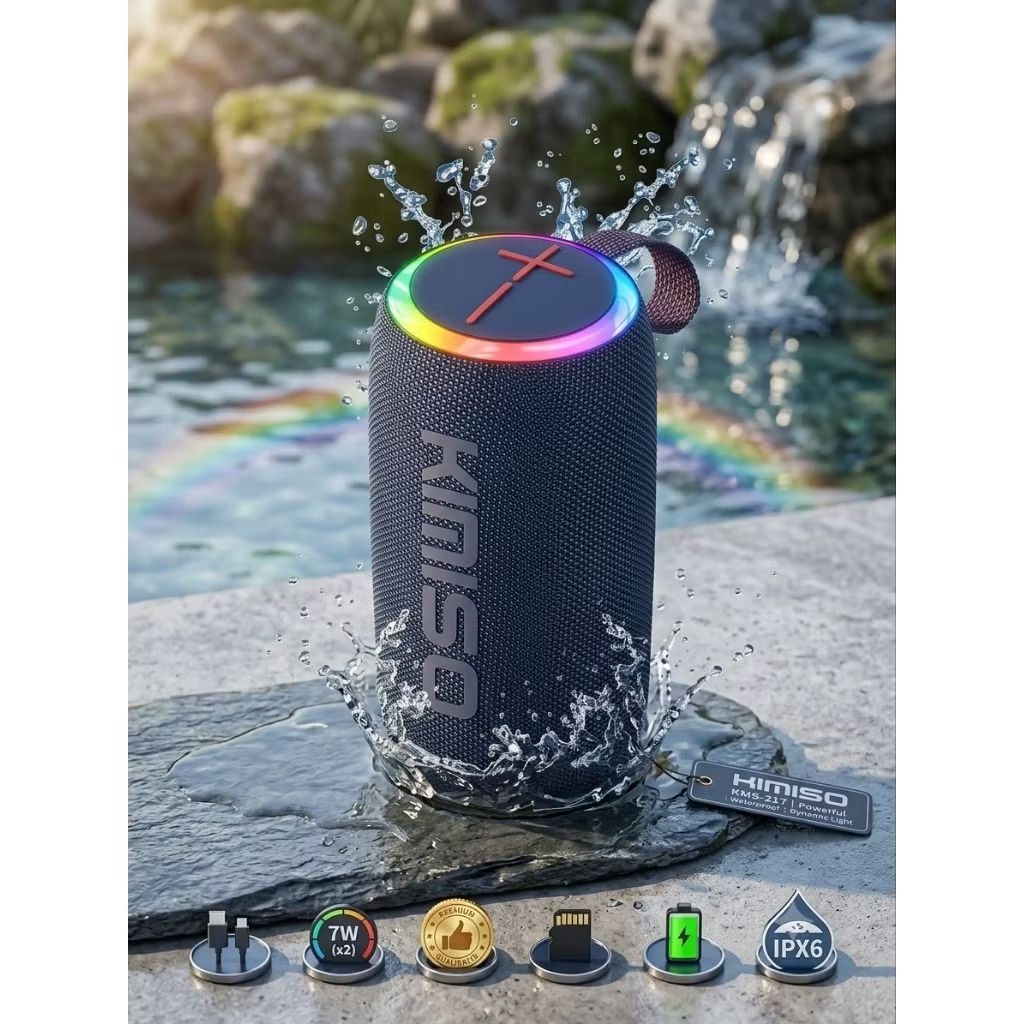 Kimiso Kms-217 Wireless Portable Speaker Bluetooth