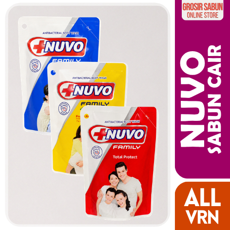 GROSIR SABUN NUVO sabun mandi cair body wash 60ml murah
