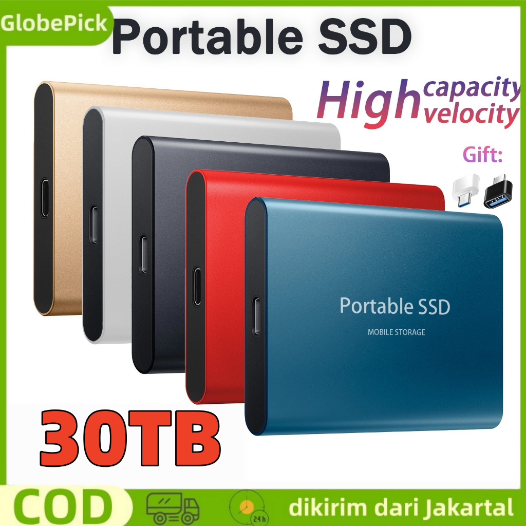 Portable SSD External hard drives30TB 8TB 4TB  2TB 1TB  Hardisk Eksternal SSD USB 3.1 Portable