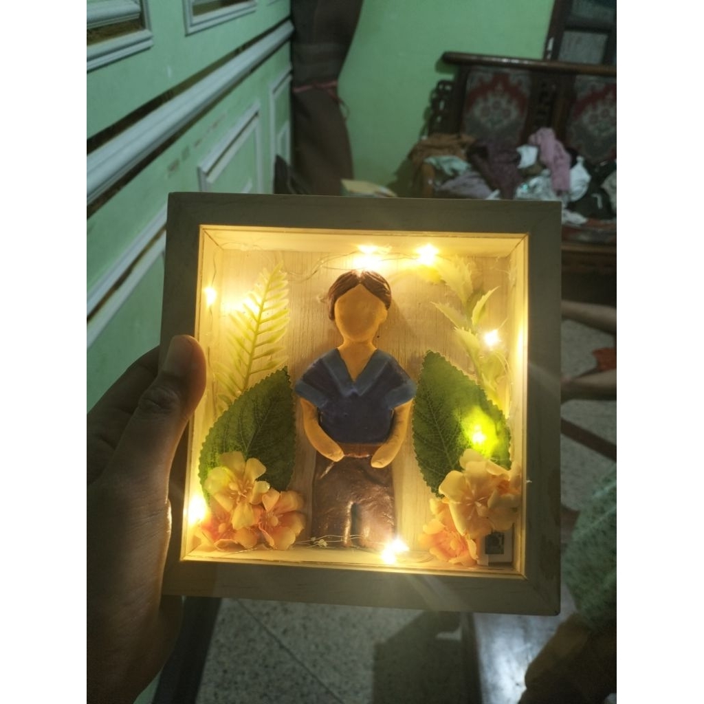 KADO WISUDA STIK FRAME LAMP PERSEGI