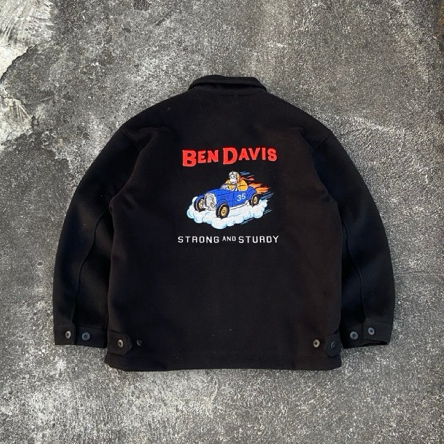 BEN DAVIS WORKAHOLIC MELTON JACKET BLACK