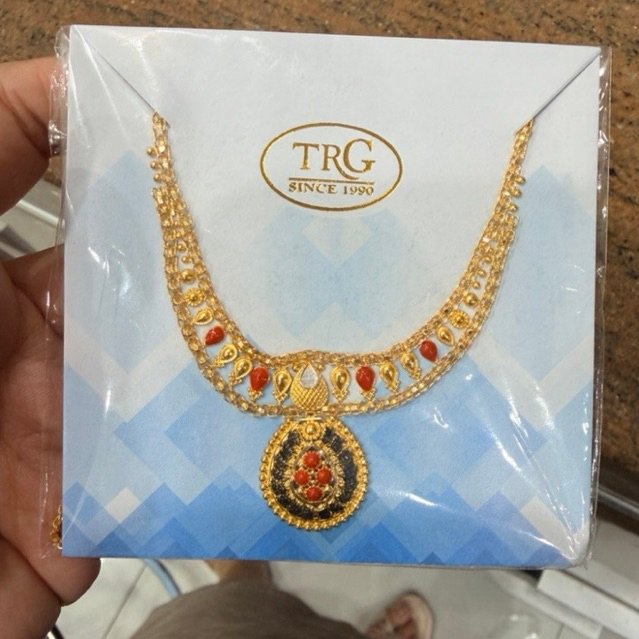 kalung motif dubai lonjong warna simple elegant emas asli kadar 700