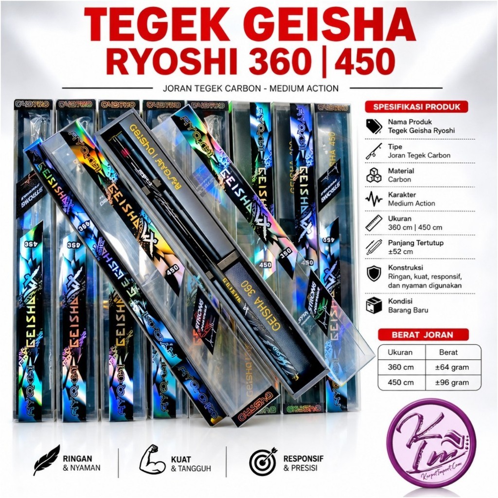 JORAN TEGEK GEISHA RYOSHI CARBON 360 450 ACTION MEDIUM HARD
