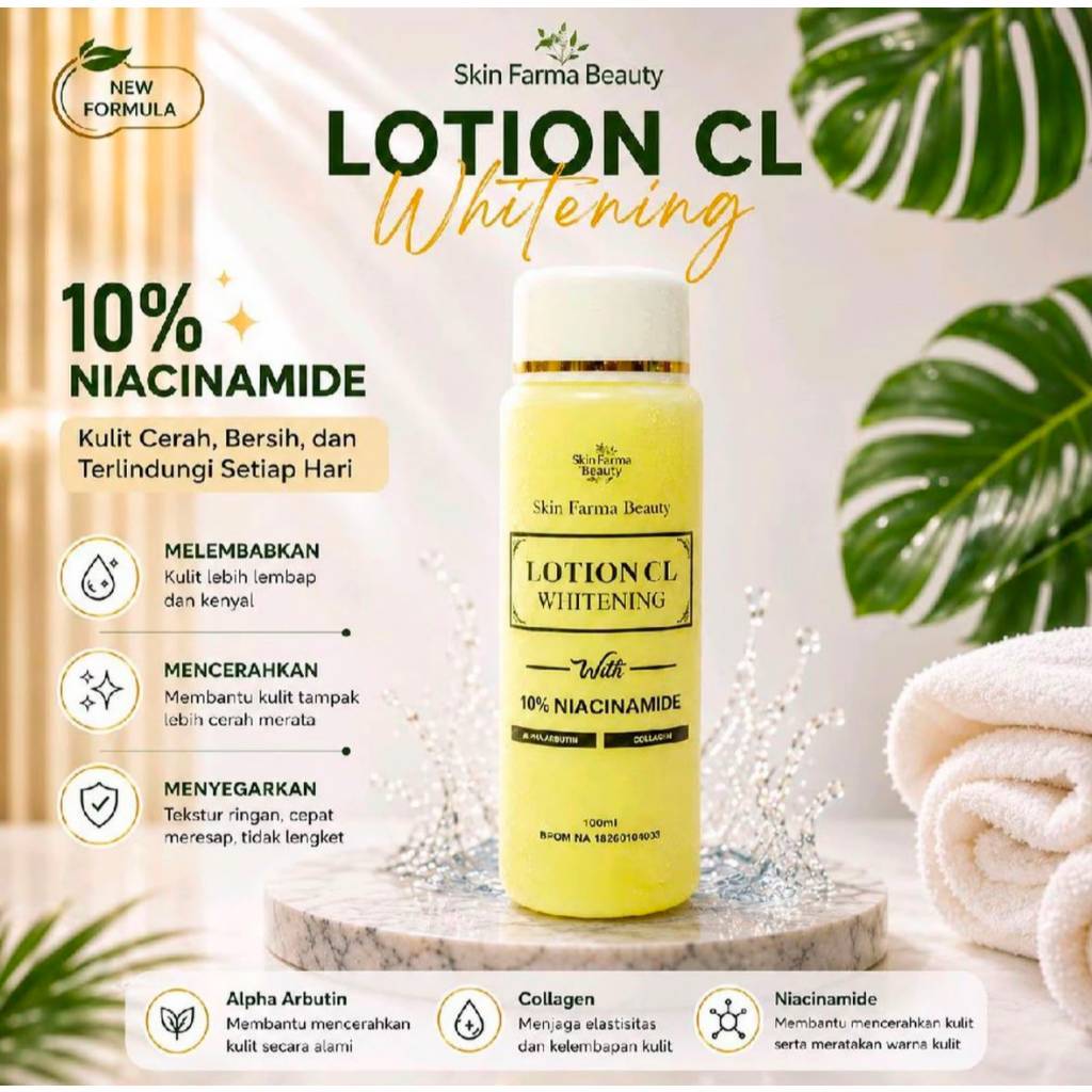 PROMO Spesial [SkinFarmaBeauty] Hb Dosting Pemutih Badan Original BPOM / Lotion Mencerahkan kulit