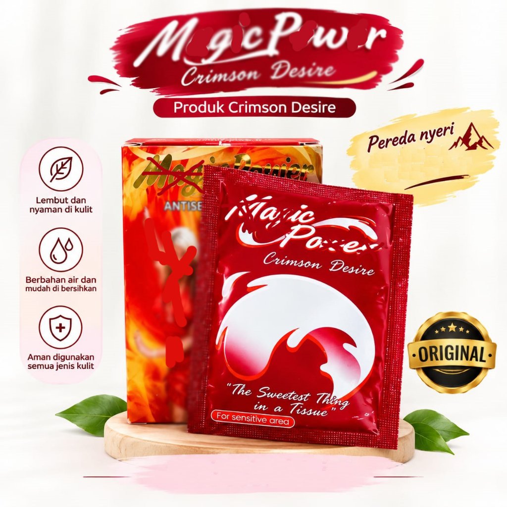 PoWeerMEjik Antiseptc Tissue 6 Sachet – Tisu  Praktis Pembersih