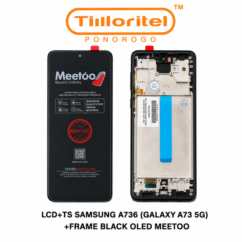 LCD+TS SAMSUNG A736 (GALAXY A73 5G)+FRAME BLACK OLED MEETOO