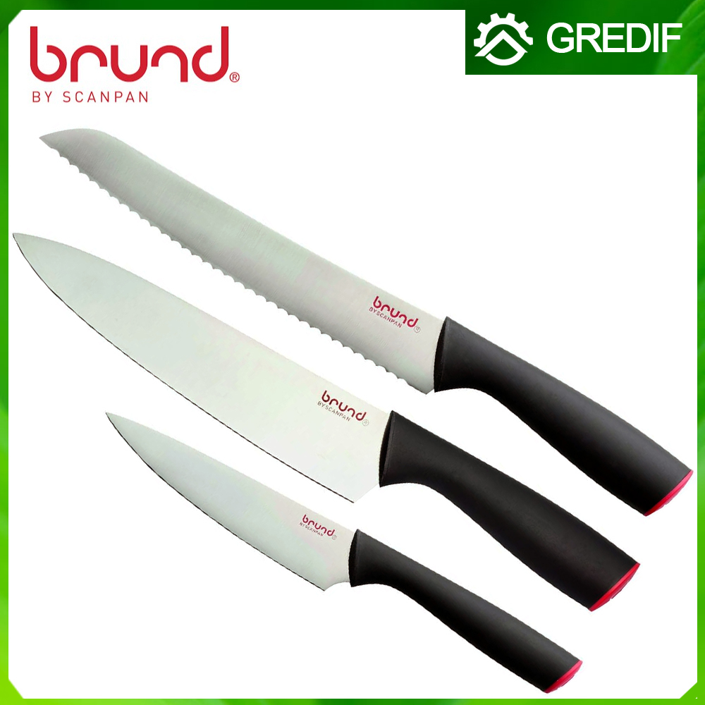 Brund by Scanpan 3 Pcs Set Starter Knife - Pisau Dapur Paring Roti