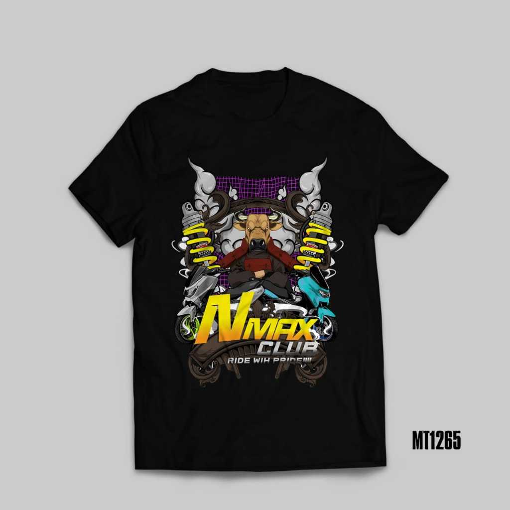 Kaos TShirt Club NMAX Club Ride With Pride Katun combed 24s MT1265 size XS-5XL