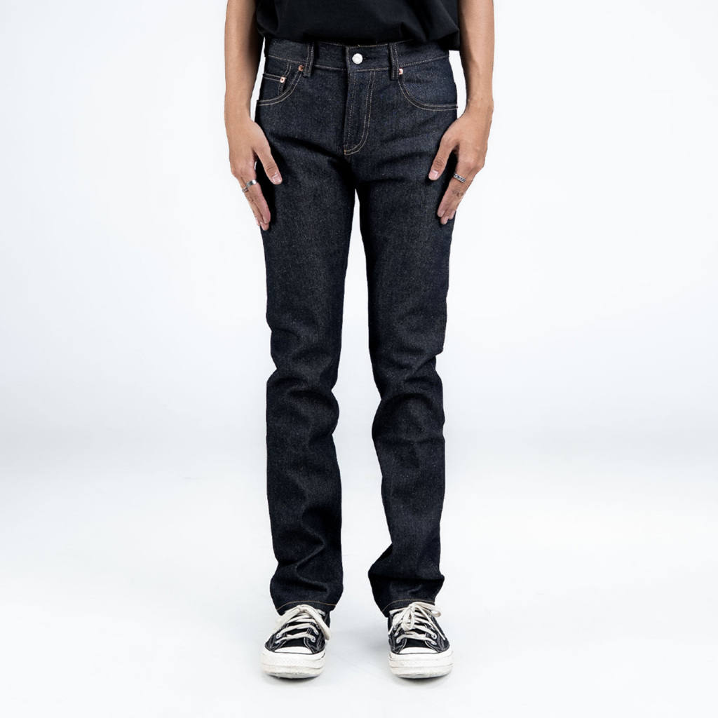 Pot Meets Pop  - Pmp Denim (Slim Tapered) Thaistick Dark Blue - Celana Jeans Panjang - 12Oz