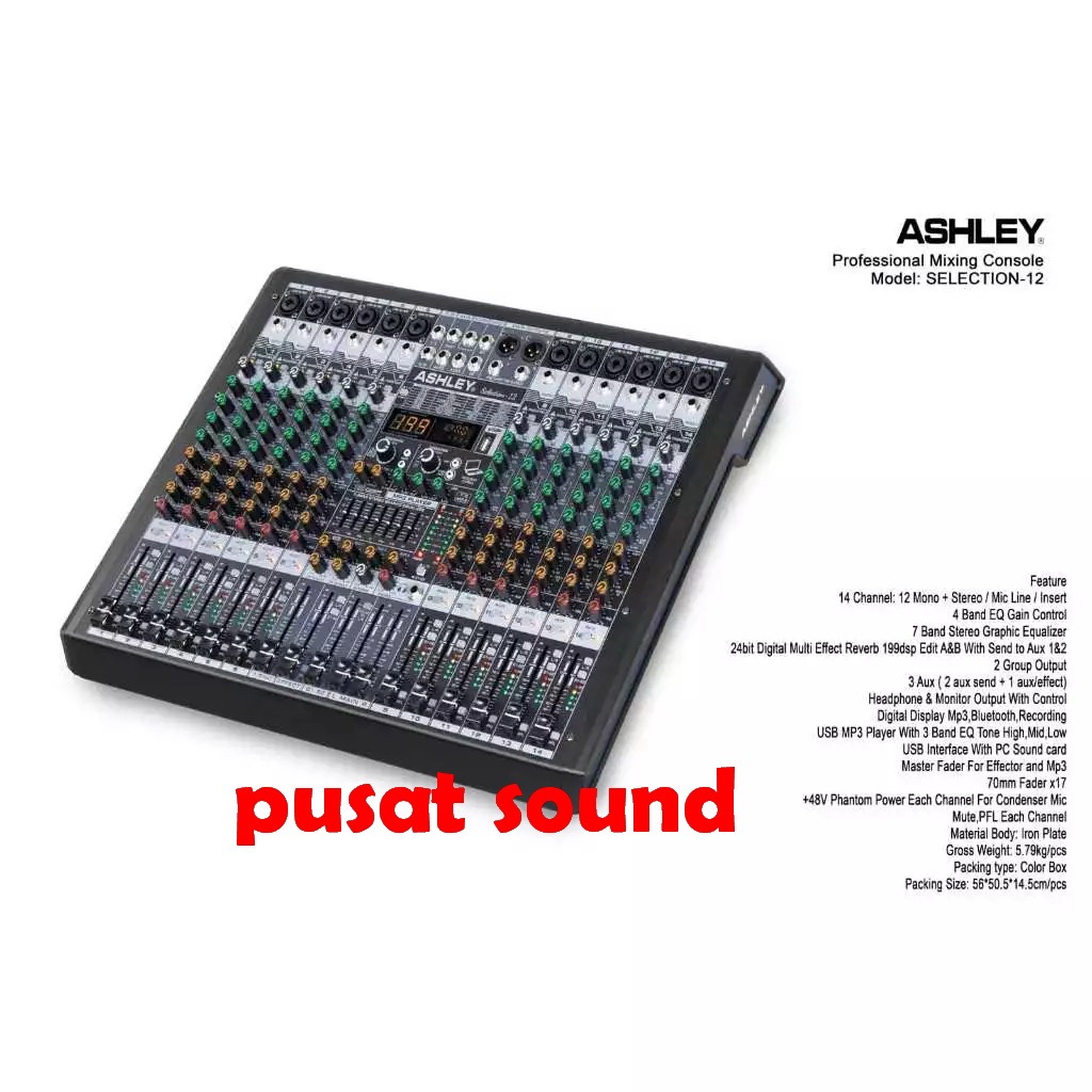 Mixer Ashley 12 Channel Selection12 Selection 12 Original