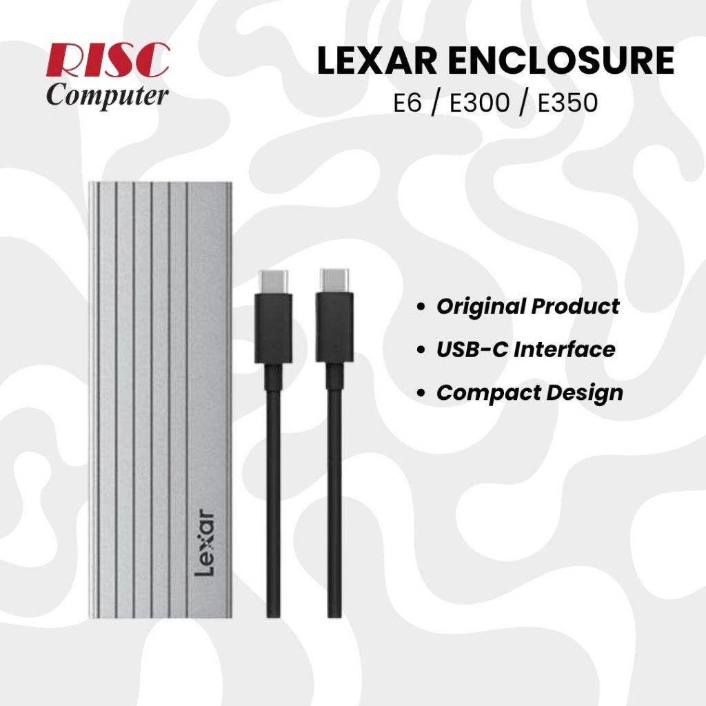 Lexar E6 E300 E350 SSD Removable Casing Enclosure M.2 NVMe SATA PCIe External Case USB-C