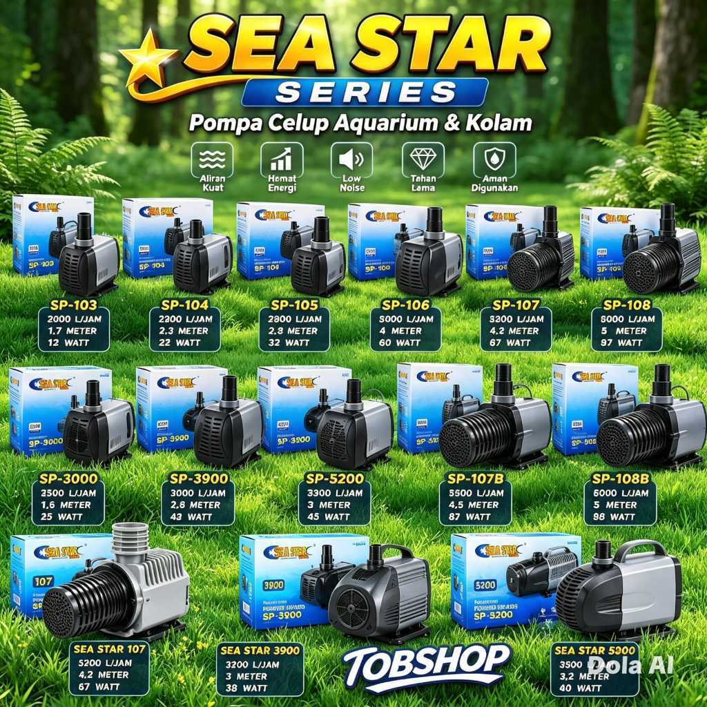 SEA STAR SP 103 SP 104 SP 105 SP 105B B SP 106 SP 107 SP 107B B SP 108 SP 3900 SP 5200 Mesin Pompa C