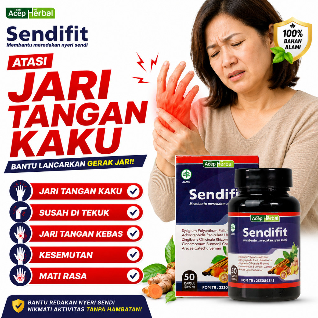 Obat Sering Kebas, Sering Kesemutan, Tangan Sering Kram, Baal Mati Rasa - Sendifit Asli TERBUKTI AMP
