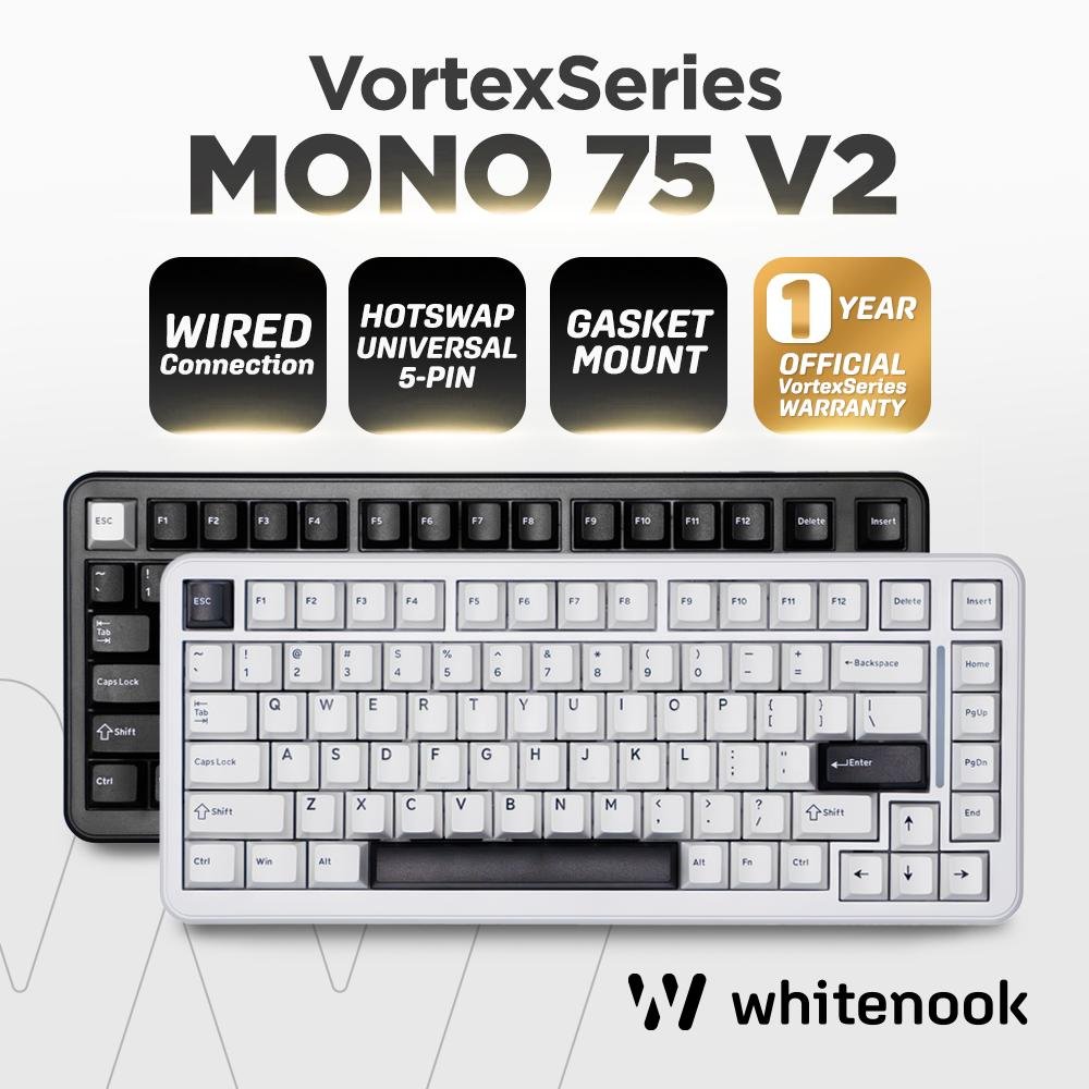 VortexSeries MONO 75 V2 Wired Gasket Mount Mechanical Keyboard