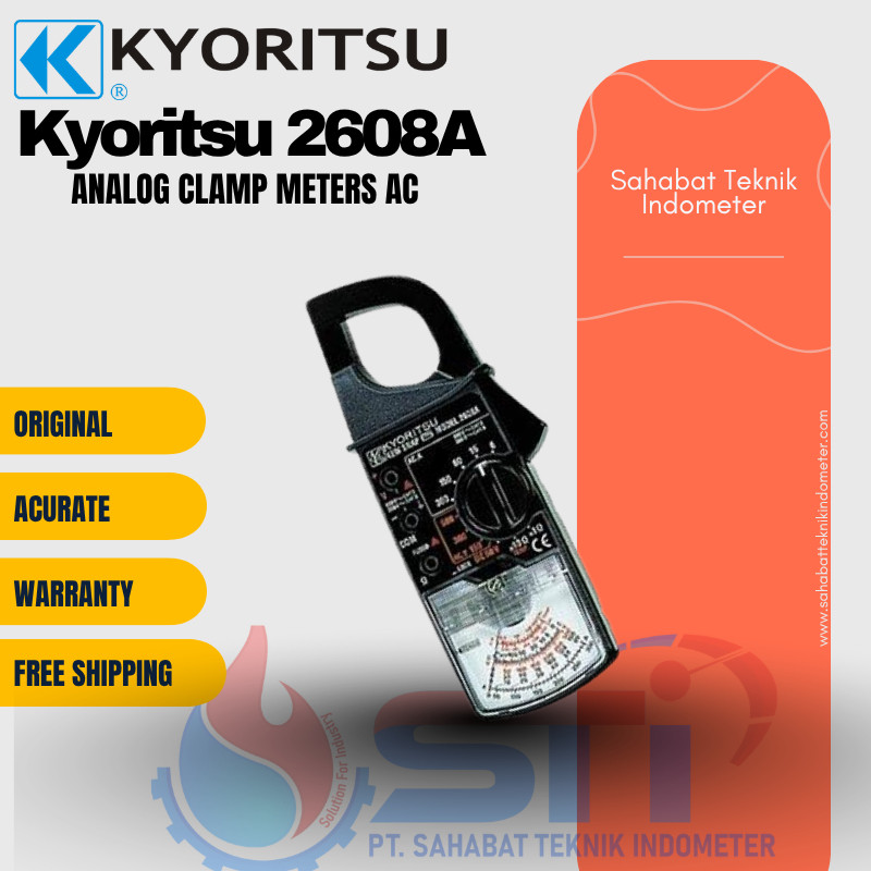 jual Analog clamp meters AC Kyoritsu 2608A original kyoritsu baru