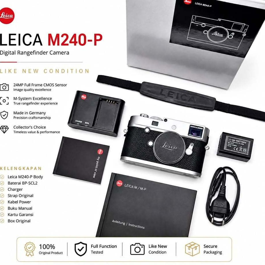 Leica M240-P M240P Silver body only - Like new (D)Y1269