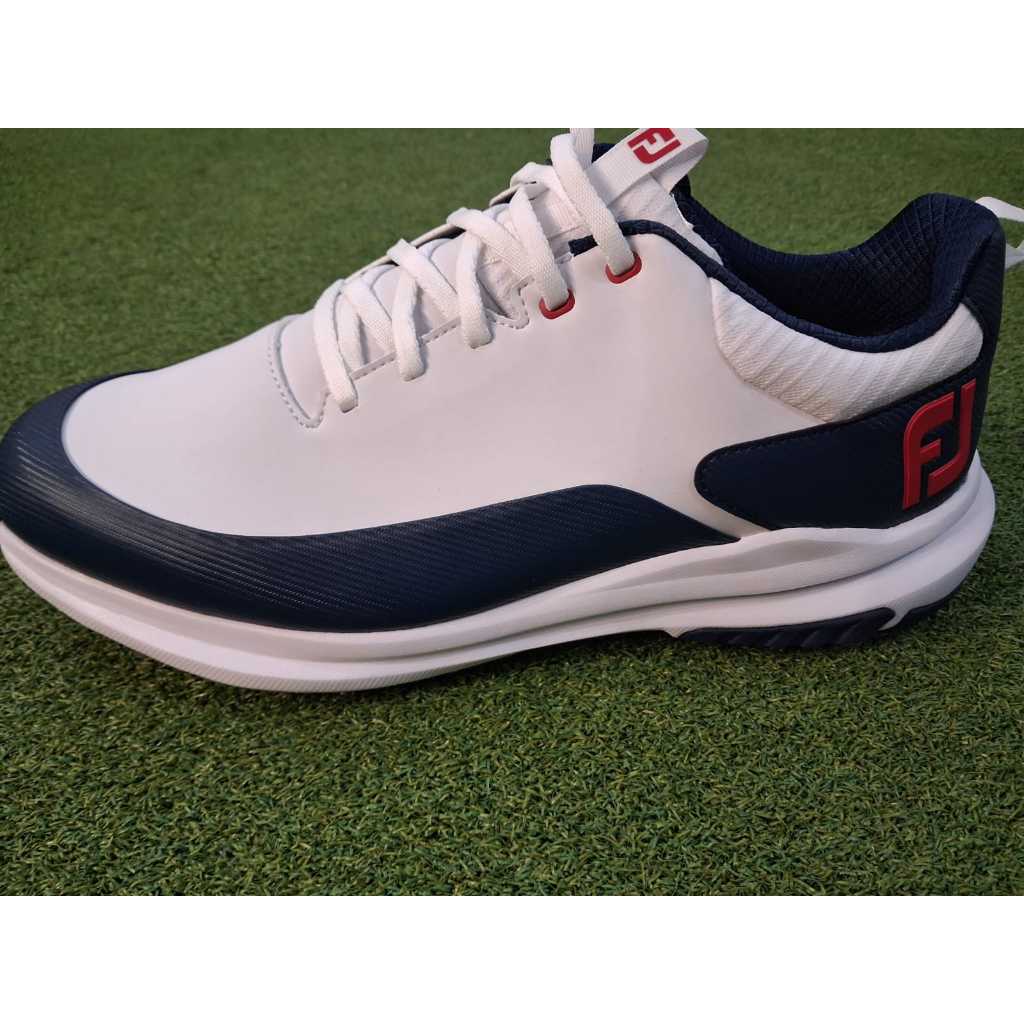 footjoy shoe tour rival white/navy/red