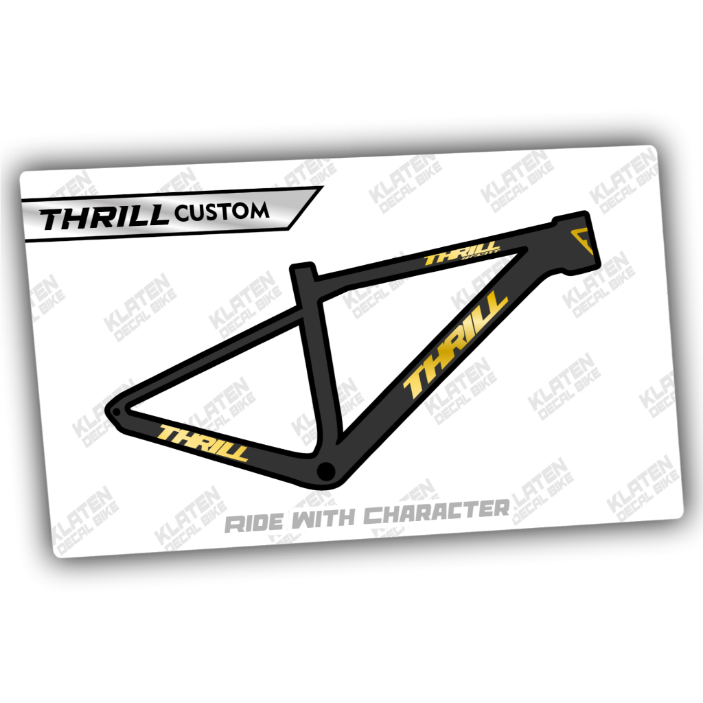 Decal Frame Thrill Agent klaten decal bike Stiker Sepeda