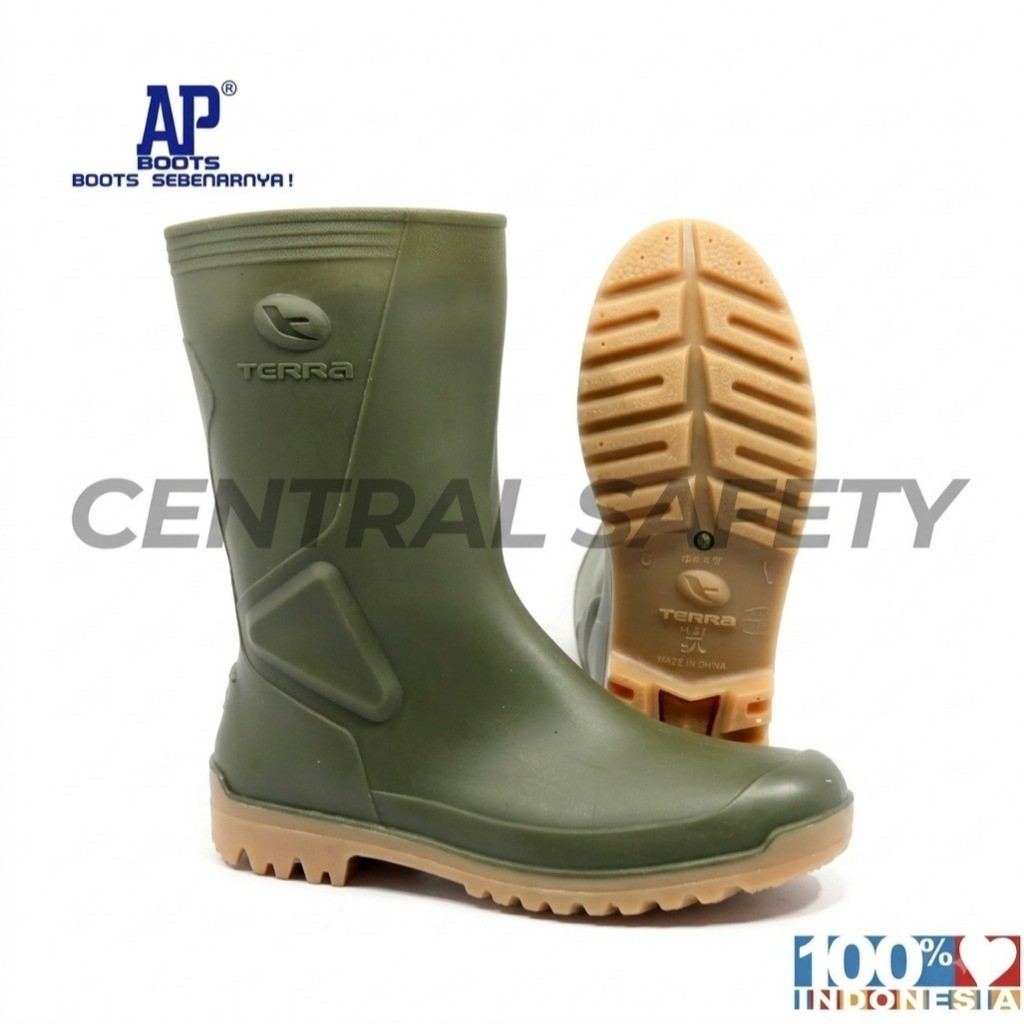 Sepatu Boot Pendek Ap Boots Ap Terra Eco 5 Boot Hijau Proyek
