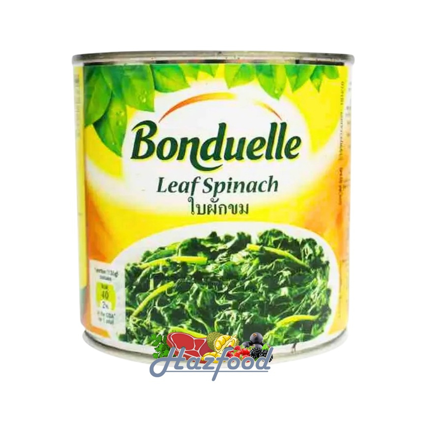 Bonduelle Leaf Spinach In Can / Daun Bayam Dalam Kaleng - 380 gram