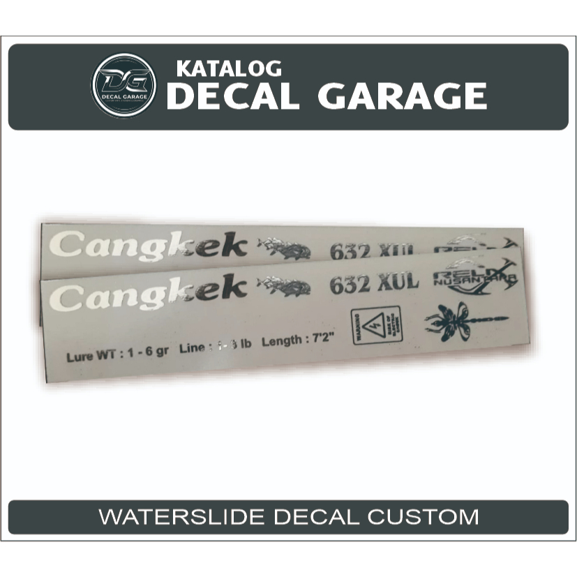 Sticker Decal Water Slide Shimano ZE - Custom - Joran - Pancing - Tegek | Tahan Air, Mudah Dipasang 