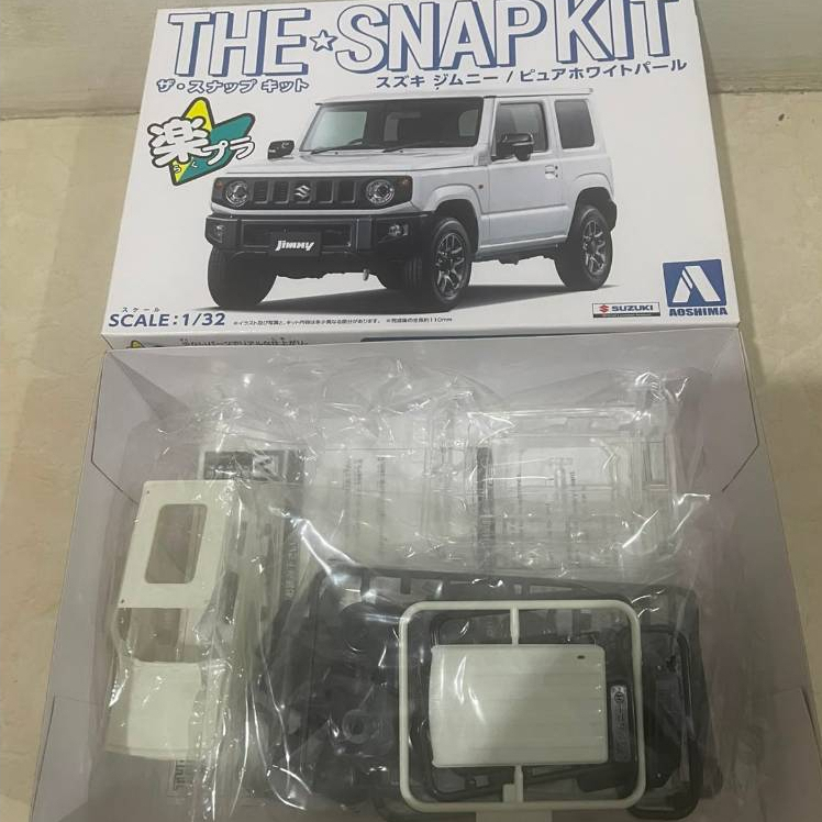 Aoshima SNAP KIT Suzuki Jimny 1/32 Toys Aoshima Jimny Diecast Mobil Jimny Moncolle Quaxly New