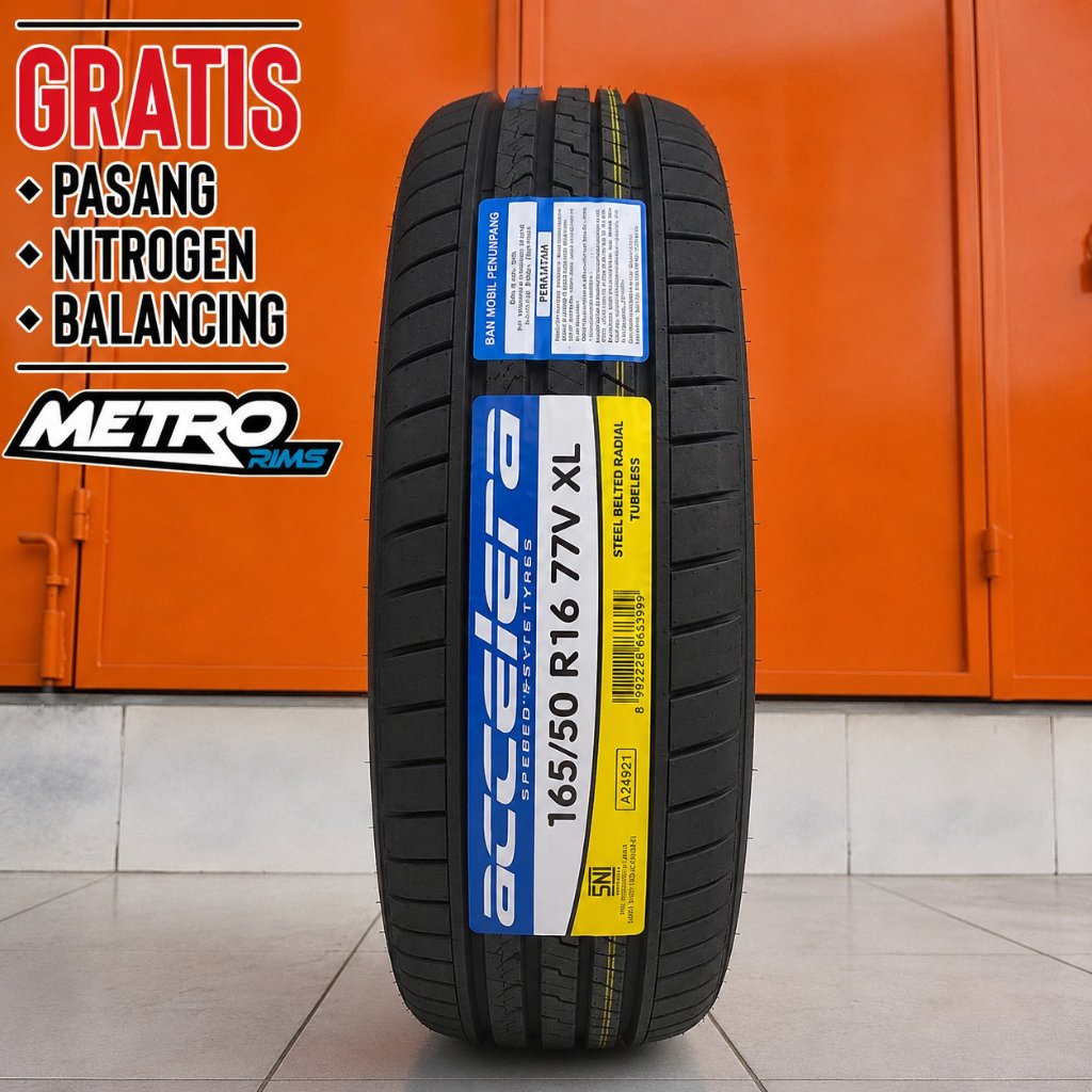 Ban mobil Ev Tubeles Radial R16 ACCELERA iota EVT 165 50 R16 Ban Mobil Ukuran 165/50 16