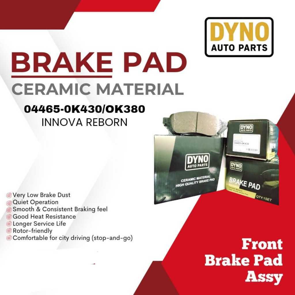 BRAKE PAD 04465-0K430/0K380 INNOVA REBORN