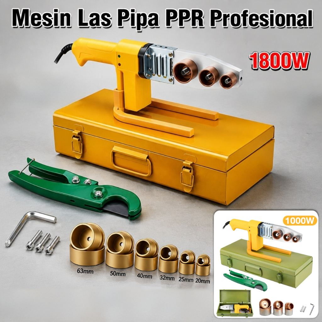 Mesin Las PPR 1000W 1800W Pipa PPR Pipe Heater Trafo Las Pipa PVC