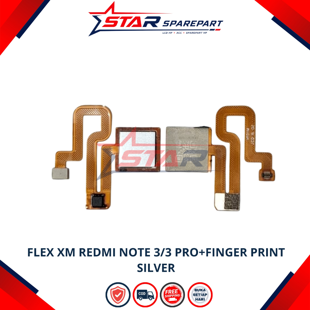 FLEXIBEL XIAOMI REDMI NOTE 3 / REDMI NOTE 3 PRO + FINGERPRINT ORI