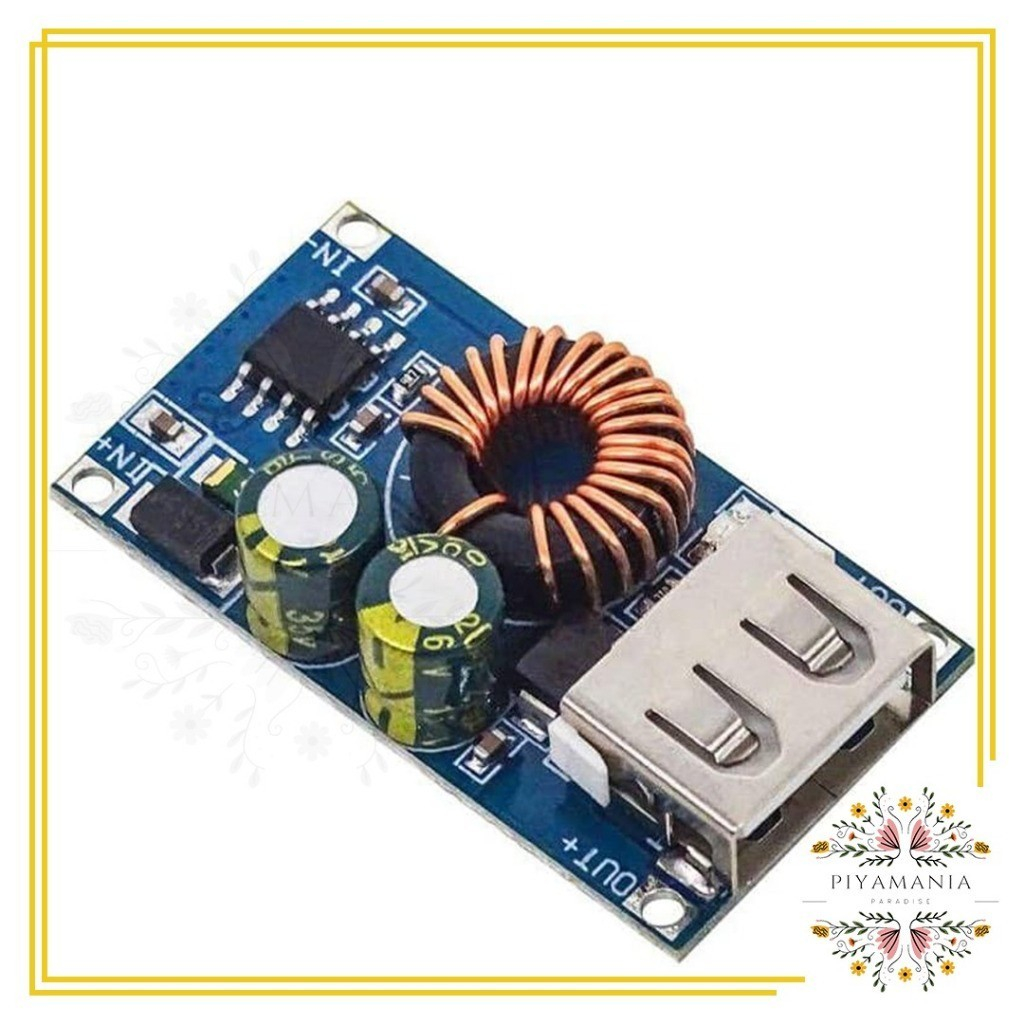 PIYAMANIA Modul Step Down Usb Dc 12v 24v Ke 5v QC3.0 Quick Charge QCMINI