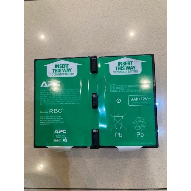 Baterai APC RBC124 Original 9Ah/12V Bekas Drop